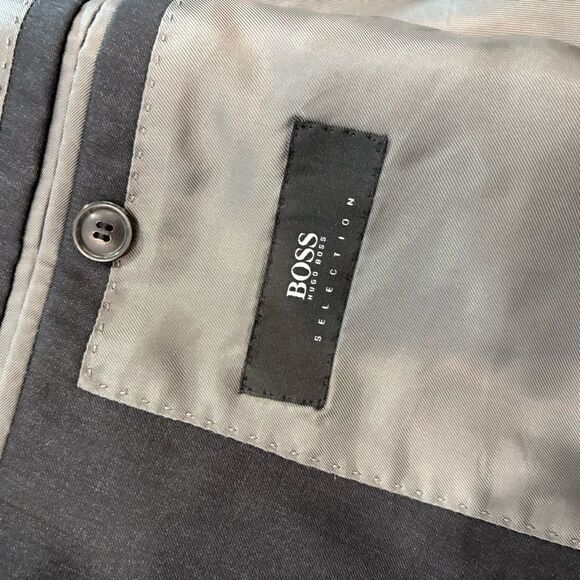 HUGO BOSS Selection Black Super 150 Wool 46L Jacket - Picture 9 of 15